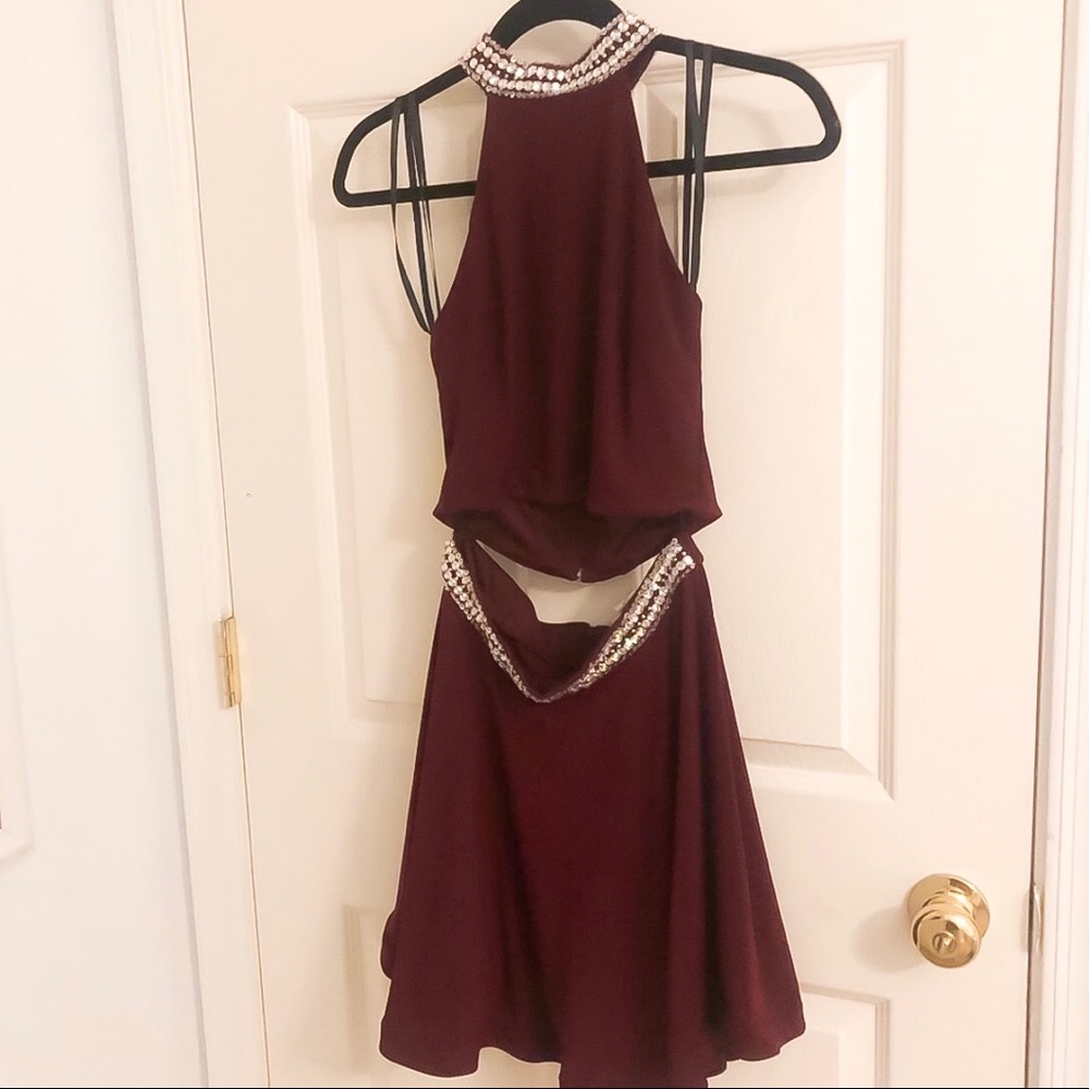 Maroon Homecoming Dress